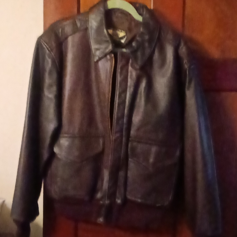 Leather Bomber Jacket